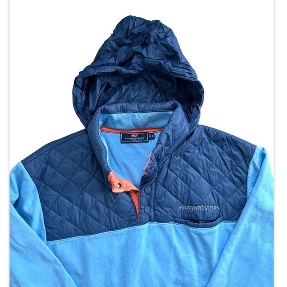 Vineyard Vines Shep & Ian Pullover Shirt Quilted Quarter Button Top - Picture 10 of 15